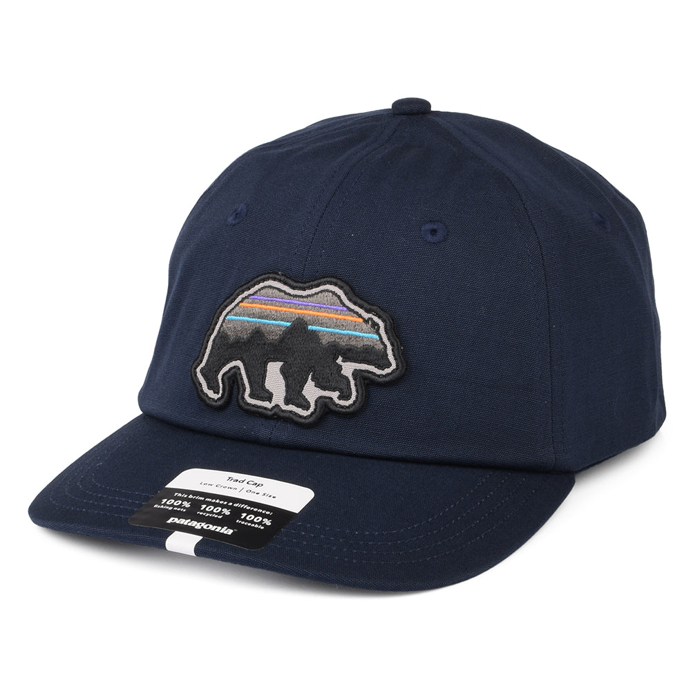 Patagonia Hats Cap Cappellino Back For Good Trad Baseball Cap Orso - Blu Navy Blue