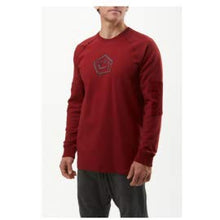 Carica l&#39;immagine nel visualizzatore di Gallery, E9 ENOVE Balance Felpa T-Shirt Leggera Girocollo Rosso Scuro Uomo
