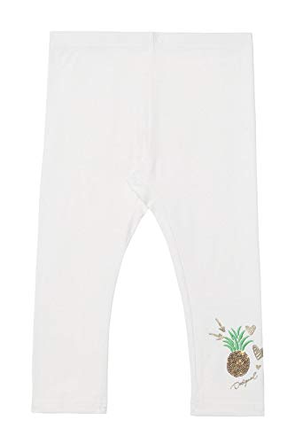 Desigual Legging Cross 19SGKK05 Legging Bambina Bianco con Grafica sul Fondo