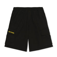 Carica l&#39;immagine nel visualizzatore di Gallery, IUTER CARGO SHORT Ripstop Jogger Pantaloncino Bermuda Nero Black
