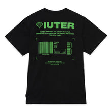 Carica l&#39;immagine nel visualizzatore di Gallery, IUTER INFO TEE  T-Shirt Uomo - Screen Print BLACK Nero con stampa verde
