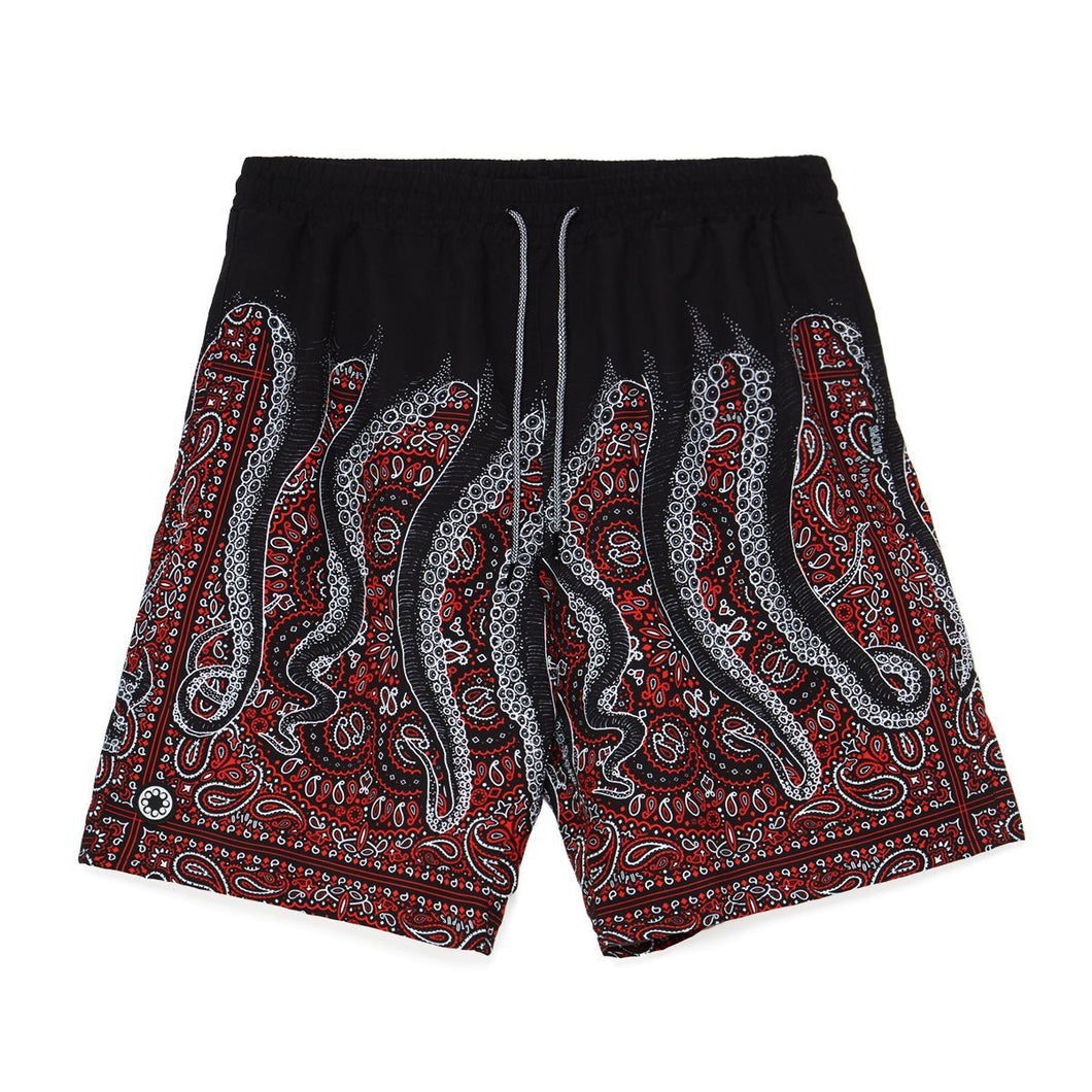 OCTOPUS BANDANA BOARDSHORT Costume da bagno uomo stampa sublimata Bandana Black