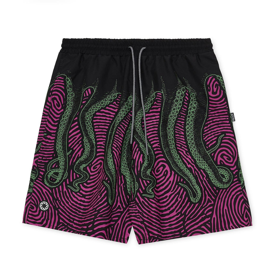 OCTOPUS FINGERZ BOARDSHORT Costume da bagno uomo stampa sublimata FINGERZ BLACK