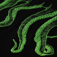 Carica l&#39;immagine nel visualizzatore di Gallery, OCTOPUS OUTLINE TEE  T-SHIRT Uomo - SCREEN PRINT BLACK Green
