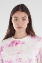 Carica l&#39;immagine nel visualizzatore di Gallery, FREDDY - T-Shirt Cropped Comfort Tye-Die con Maniche A Kimono
