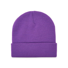 Carica l&#39;immagine nel visualizzatore di Gallery, IUTER LOGO FOLD BEANIE Beanie - Embroidered Viola Cap Hat Cappellino Purple

