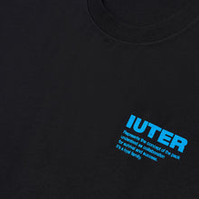 Carica l&#39;immagine nel visualizzatore di Gallery, IUTER INFO TEE T-Shirt - Screen Print BLACK T-Shirt uomo Nera
