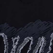 Carica l&#39;immagine nel visualizzatore di Gallery, OCTOPUS DRAFT TEE T-SHIRT - SCREEN PRINT BLACK Maglietta maniche corte Uomo Nero
