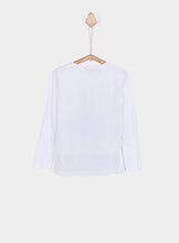 Carica l&#39;immagine nel visualizzatore di Gallery, Tiffosi Deo 10024853 Maglia T-Shirt Leggera Manica Lunga in Cotone Bianca con Stelline

