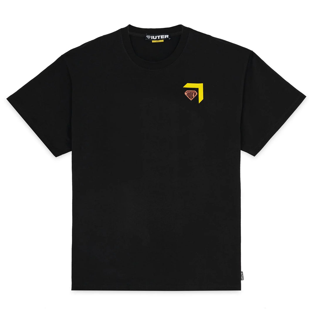 IUTER DEPTH TEE T-shirt manica corta Screen Printed BLACK