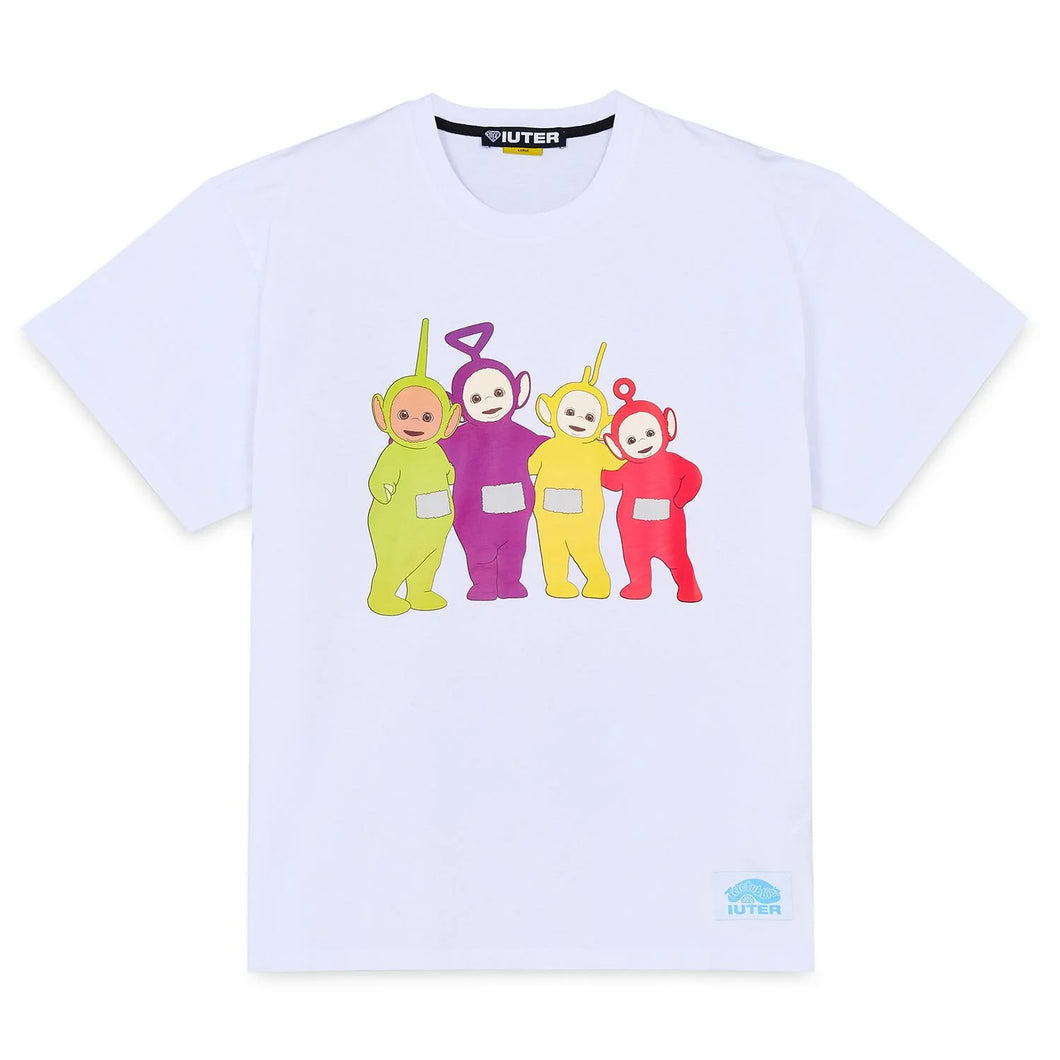 IUTER TELETUBBIES TEE T-shirt manica corta Screen Printed WHITE - COLLAB LIMITED EDITION