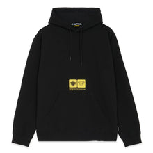 Carica l&#39;immagine nel visualizzatore di Gallery, IUTER TAB HOODIE Hoodie BLACK Felpa uomo con cappuccio
