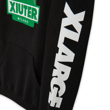 Carica l&#39;immagine nel visualizzatore di Gallery, XIUTER LOGO HOODIE Hoodie BLACK Felpa uomo con cappuccio
