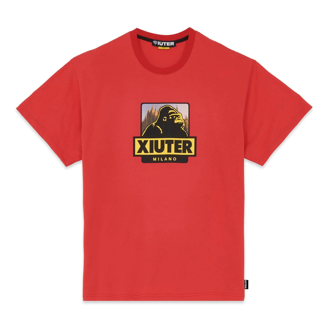 XIUTER LOGO TEE Tee CRIMSON T-shirt uomo rossa