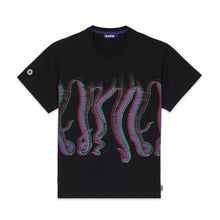 Carica l&#39;immagine nel visualizzatore di Gallery, Octopus Fuzzy Tee T-shirt uomo nera
