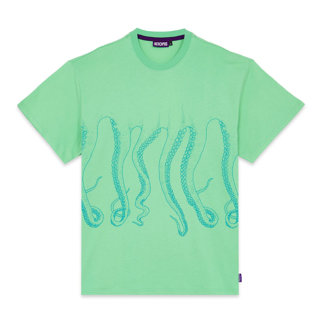 Octopus Outline Tee T-shirt uomo verde