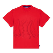 Carica l&#39;immagine nel visualizzatore di Gallery, Octopus Outline Tee T-shirt uomo rossa
