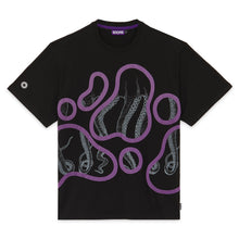 Carica l&#39;immagine nel visualizzatore di Gallery, Octopus Stained Tee T-shirt uomo nera
