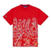 Carica l&#39;immagine nel visualizzatore di Gallery, Octopus Marble Tee T-shirt uomo Rossa
