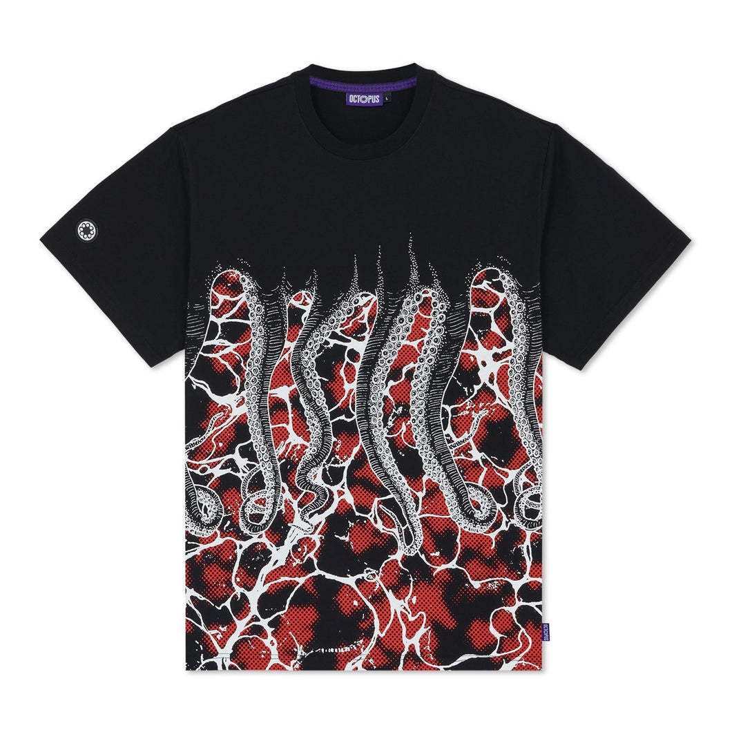 Octopus Marble Tee T-shirt uomo nera