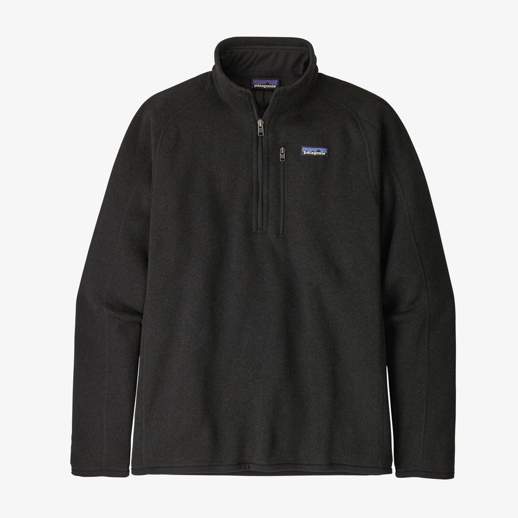 Patagonia Men's Better Sweater™ 1/4-Zip Fleece Felpa Uomo mezza zip Black Nero