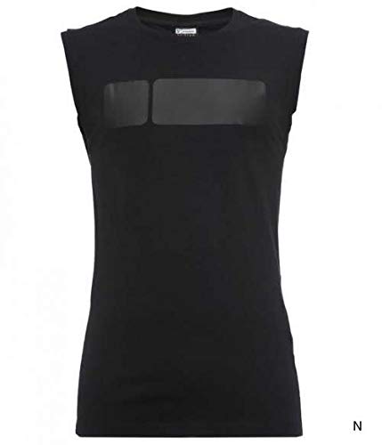 FREDDY Canotta Smanicato Uomo in Cotone Black Nero