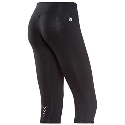 FREDDY Pantalone CORSARO Donna - Pantaloni 3/4 Donna SFIT2C06 Nero 78% Cotone