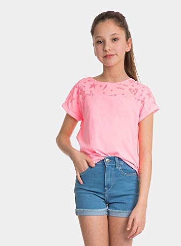 Tiffosi Elsie 10026806 T-Shirt Smanicato da Bambina Rosa