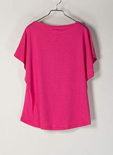 Carica l&#39;immagine nel visualizzatore di Gallery, FREDDY T-Shirt Comfort A Maniche Ampie E con Stampa in Reflex Fuchsia
