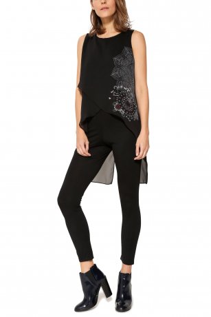 Desigual Mono Caly Salopette 17WWPK01 Nera