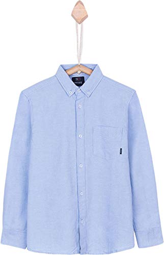 Tiffosi Helder 10027733 Camicia Bambino Manica Lunga con Taschino Azzurro
