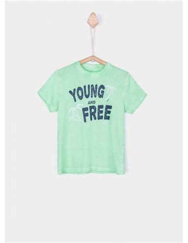 Tiffosi Roddy 10026383 T-Shirt Bambino Verde con Stampa Young And Free