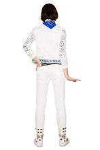 Carica l&#39;immagine nel visualizzatore di Gallery, DESIGUAL JEANS DONNA DENIM LUNA 18SWDD22 SKINNY w26 panna
