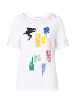 Carica l&#39;immagine nel visualizzatore di Gallery, Desigual T-Shirt Donna Modello Canterbury Bianco
