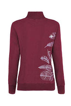 Carica l&#39;immagine nel visualizzatore di Gallery, E9 Enove - Erica - Felpa in Cotone Donna con Zip e Senza Cappuccio Magenta
