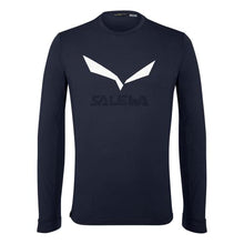 Carica l&#39;immagine nel visualizzatore di Gallery, SALEWA Solidlogo Dry M L/S Tee. Maglietta da Escursionismo Uomo
