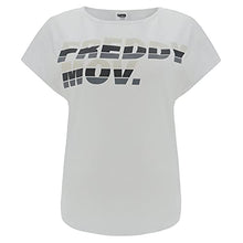 Carica l&#39;immagine nel visualizzatore di Gallery, FREDDY T-Shirt Comfort Scollo a Barchetta con Stampa MOV.
