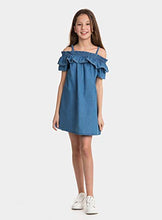 Carica l&#39;immagine nel visualizzatore di Gallery, Tiffosi Poppy 10027392 Girl Dress Vestito da Ragazza in Jeans Blu
