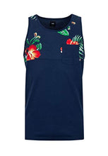Carica l&#39;immagine nel visualizzatore di Gallery, Vans Hilby Tank Top (Trap Floral) Canotta Uomo Blu Navy (XS)
