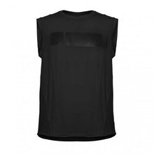 Carica l&#39;immagine nel visualizzatore di Gallery, FREDDY T-SHIRT SENZA MANICHE CON MAXI-STAMPA NERA SUL FRONTE

