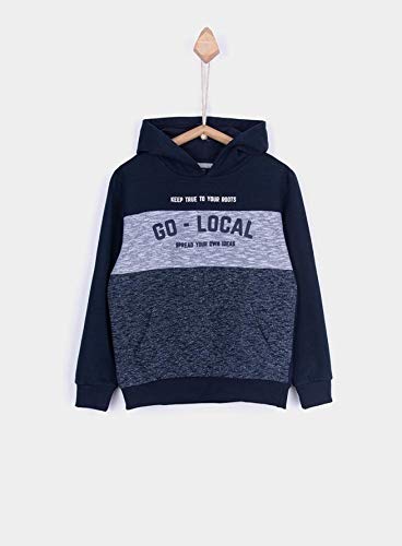 Tiffosi Portland 10025028 Felpa Bambino con Cappuccio Blu