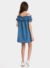 Carica l&#39;immagine nel visualizzatore di Gallery, Tiffosi Poppy 10027392 Girl Dress Vestito da Ragazza in Jeans Blu
