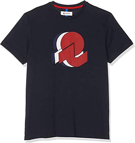 invicta T-Shirt Blu Navy in Cotone con Stampa Logo (M)