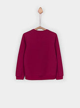 Carica l&#39;immagine nel visualizzatore di Gallery, Tiffosi Laurin 10023515 Felpa Maglia Girocollo da Bambina Stampa a Paillettes Star Lover Bordeaux
