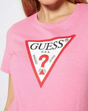 Carica l&#39;immagine nel visualizzatore di Gallery, Guess T-Shirt Donna Maglia Manica Corta Rosa Scollo Rotondo W1RI00I3Z11-G6N3 L
