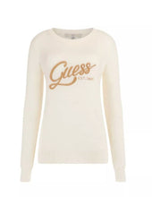 Carica l&#39;immagine nel visualizzatore di Gallery, GUESS Maglioncino Manica Lunga con Logo in Strass Donna W3GR37Z2NQ2-G012
