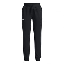 Carica l&#39;immagine nel visualizzatore di Gallery, Under Armour Girls&#39; Standard Sport Woven Pants, Black (001)/Black, Youth Large
