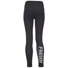 Carica l&#39;immagine nel visualizzatore di Gallery, FREDDY Leggins Nero Bambina Scritta su 2 Righe

