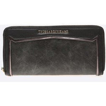 Carica l&#39;immagine nel visualizzatore di Gallery, Trussardi Jeans portafoglio donna marrone marmorizzato 75P651
