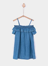 Carica l&#39;immagine nel visualizzatore di Gallery, Tiffosi Poppy 10027392 Girl Dress Vestito da Ragazza in Jeans Blu
